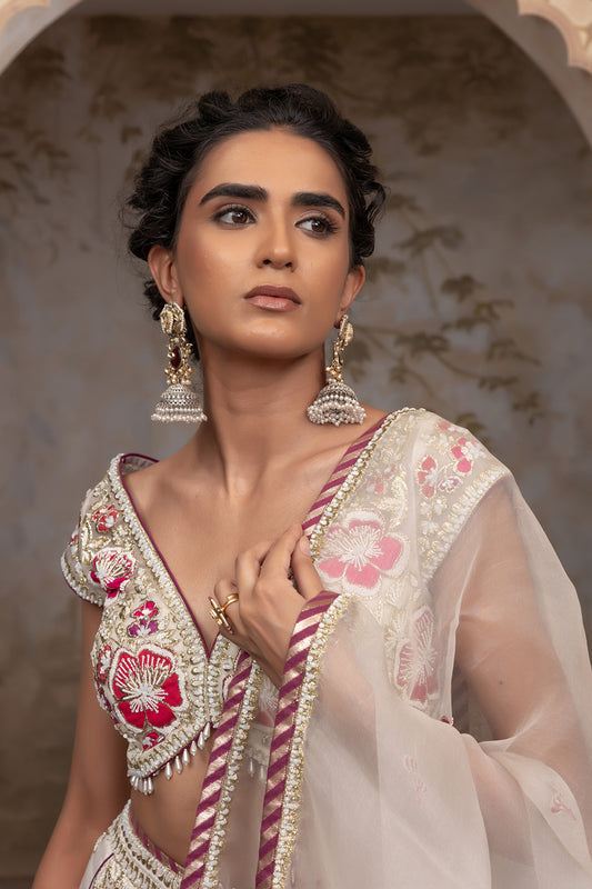 Off white lehenga set