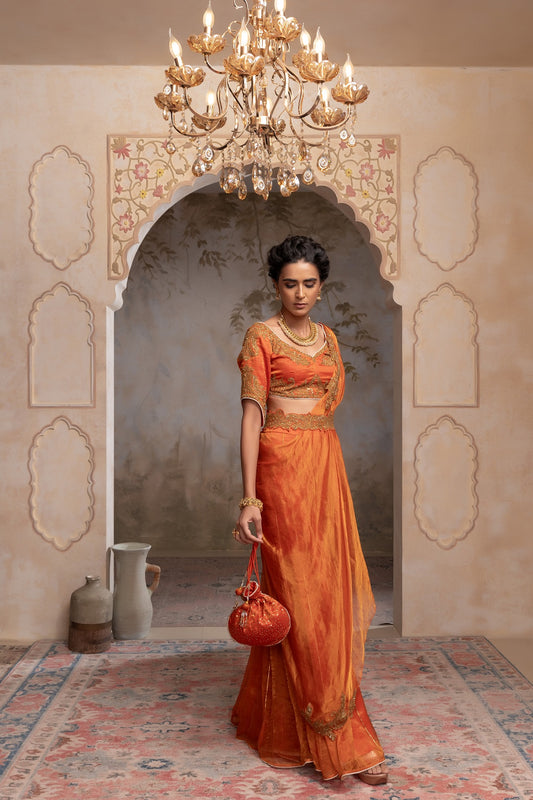 Silk tissue drape set