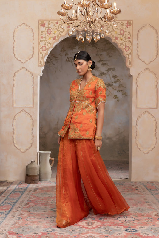 Silk tissue jacket set