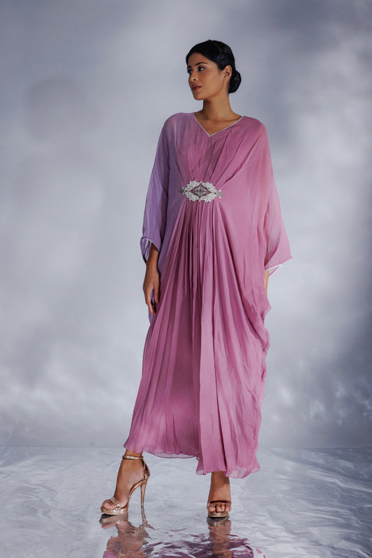 Organza georgette ombre kaftan