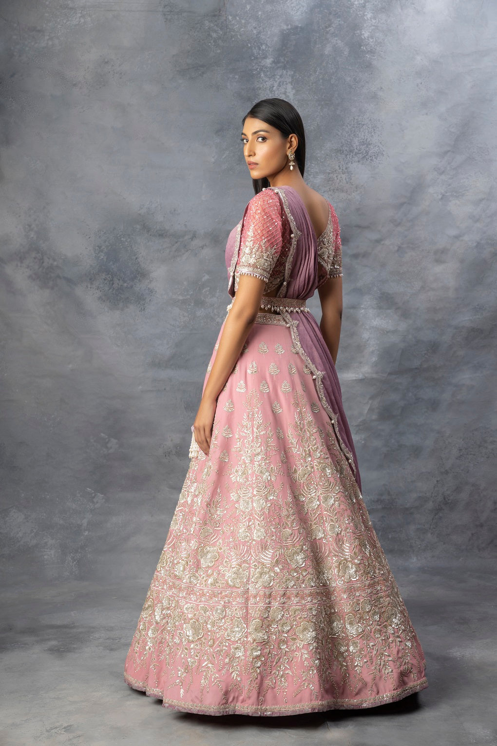 Light Pink Lehenga Blouse Set