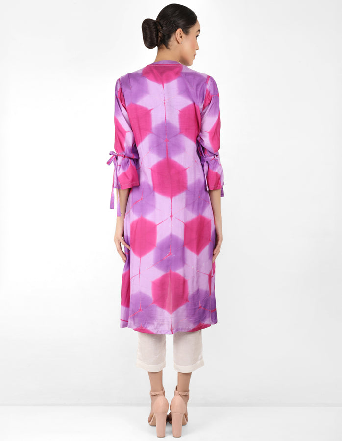Kaleidoscopic jacket and shirt - Lavender & Mauve