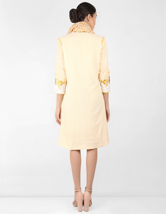 The Floralipe Tunic Dress - Yellow