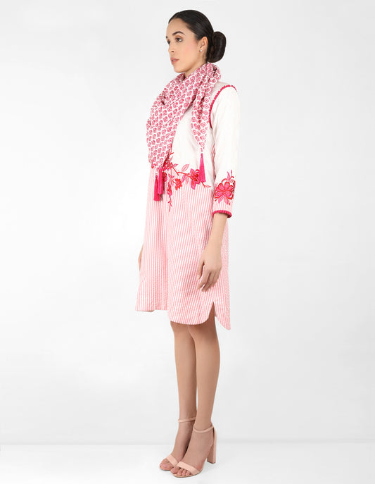 The Floralipe Tunic Dress - Pink