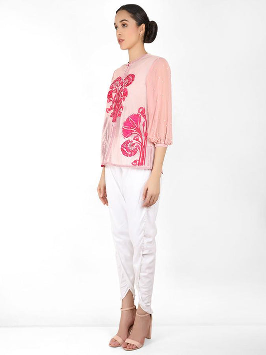 Summer Geo-Net Jacket - Rose Gold