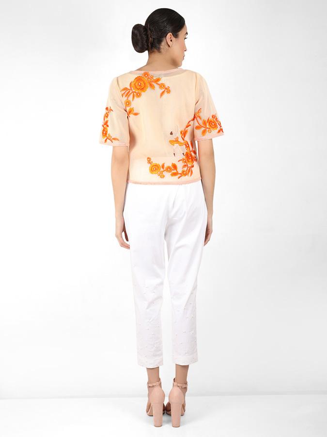 The Bellerina square cut blouse - Peach