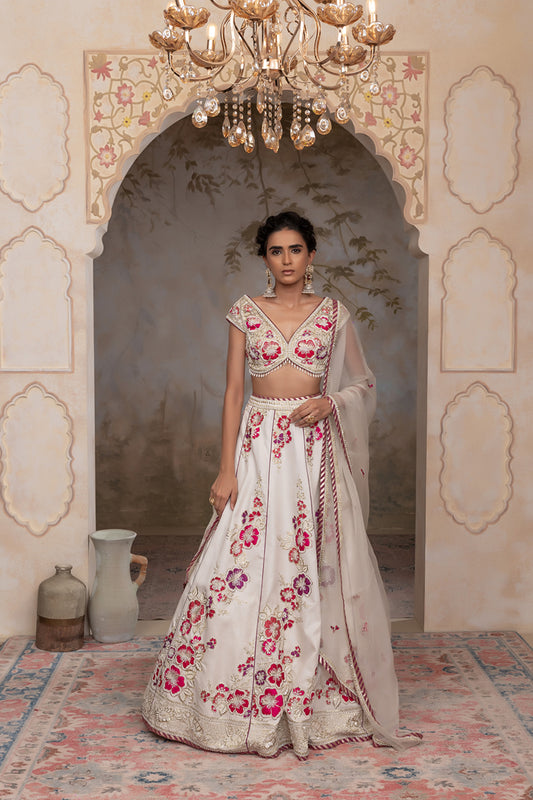 Off white lehenga set
