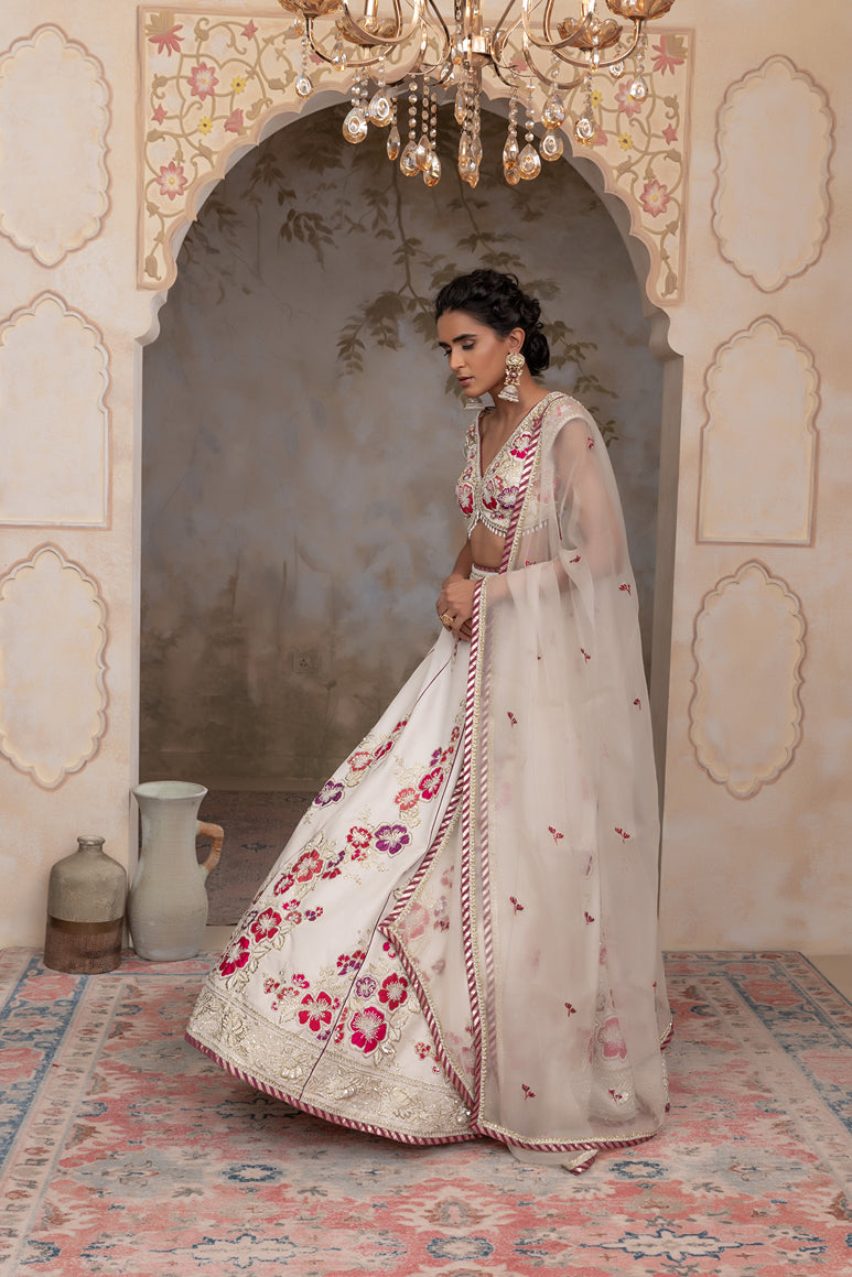 Off white lehenga set