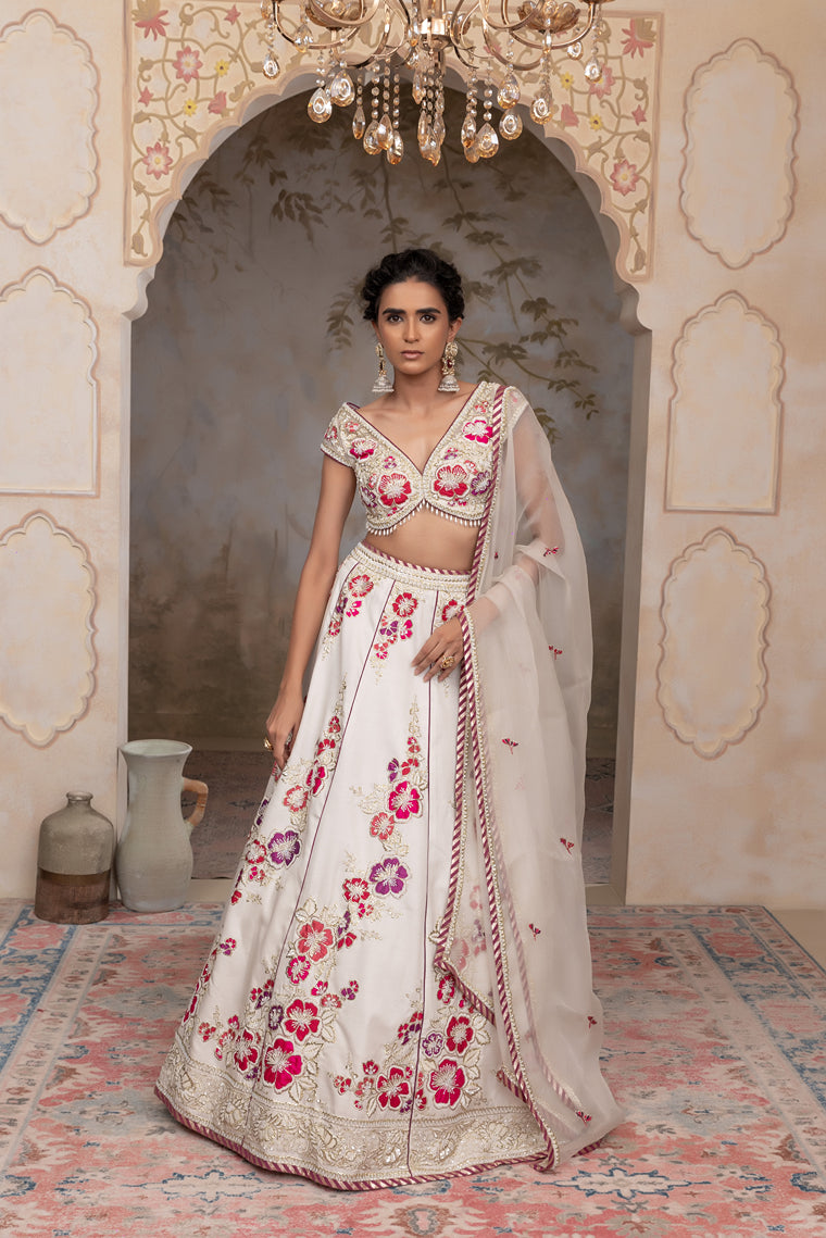 Off white lehenga set