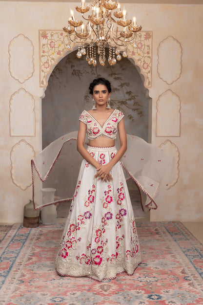 Off white lehenga set