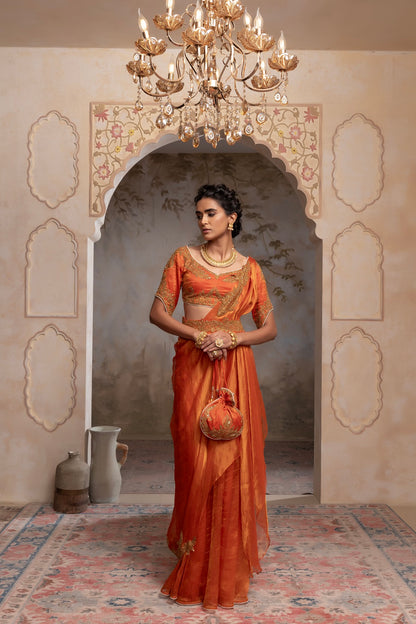 Silk tissue drape set