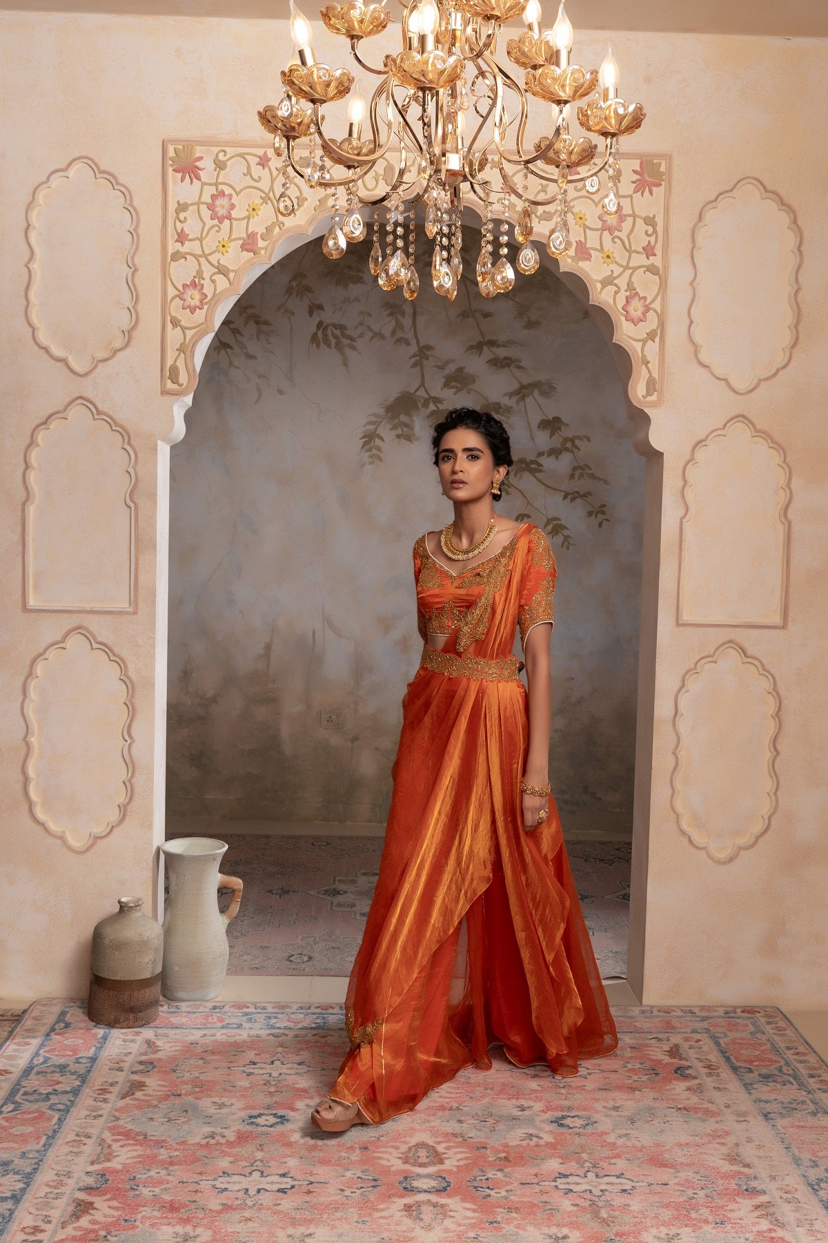 Silk tissue drape set