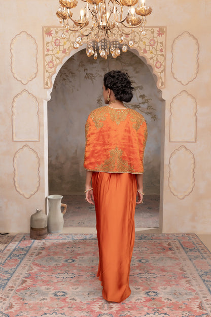 Silk tissue short jacket set