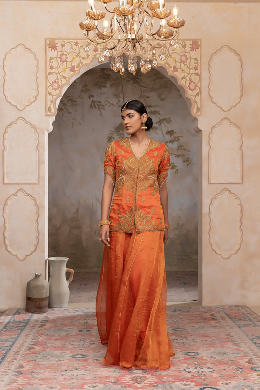 Silk tissue jacket set