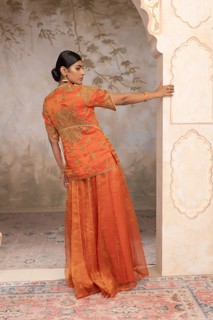 Silk tissue jacket set