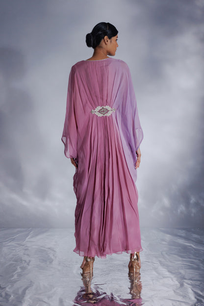 Organza georgette ombre kaftan