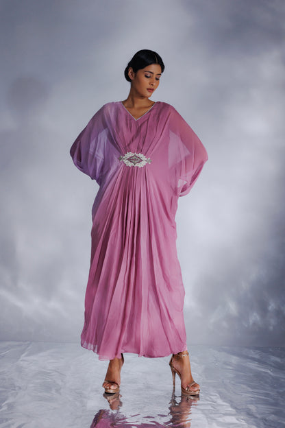 Organza georgette ombre kaftan