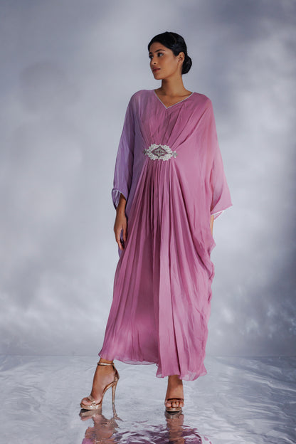 Organza georgette ombre kaftan