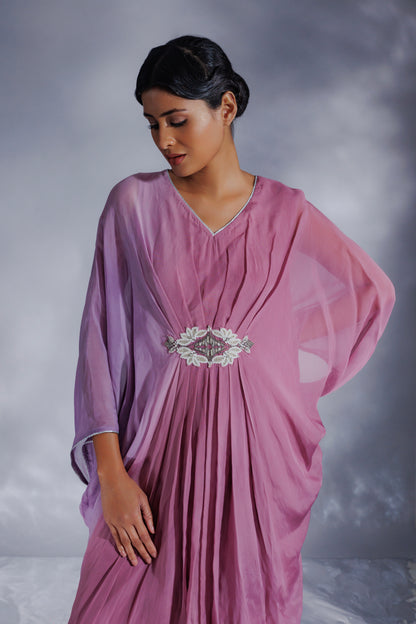 Organza georgette ombre kaftan