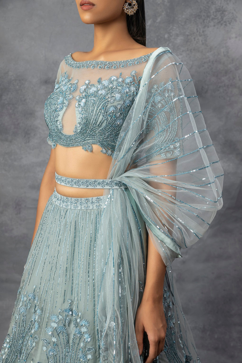 Powder Blue Lehnga Set