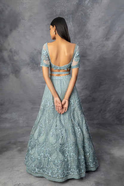 Powder Blue Lehnga Set