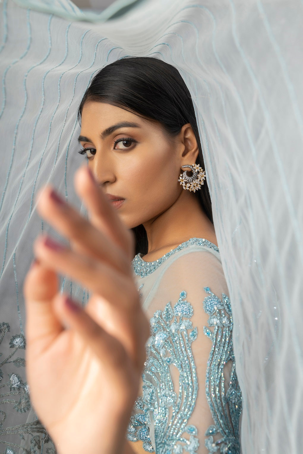 Powder Blue Lehnga Set