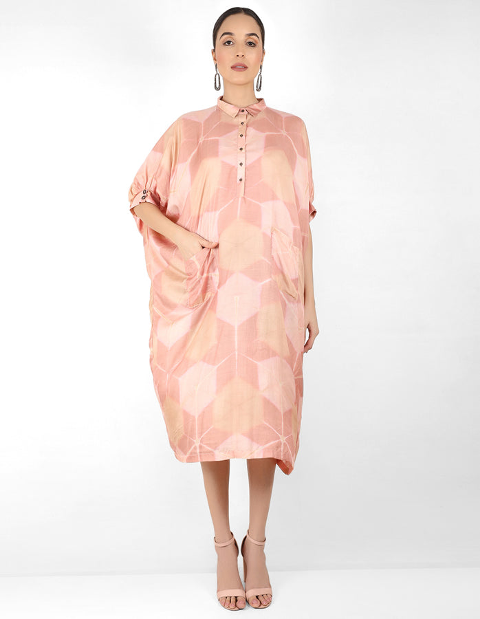 Kaleidoscopic Kaftan shirt - Beige