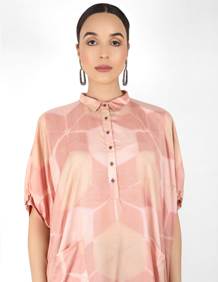 Kaleidoscopic Kaftan shirt - Beige