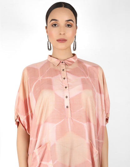 Kaleidoscopic Kaftan shirt - Beige