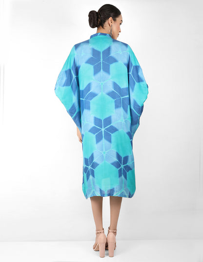 Kaleidoscopic Kaftan shirt - Blue