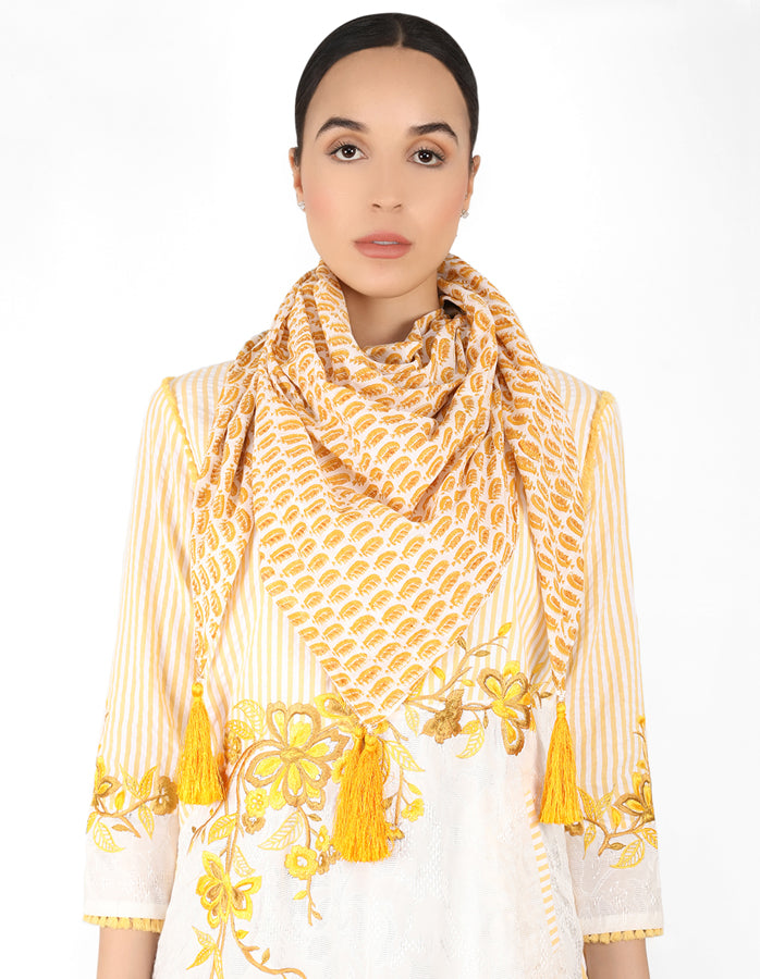 The Floralipe Tunic Dress - Yellow