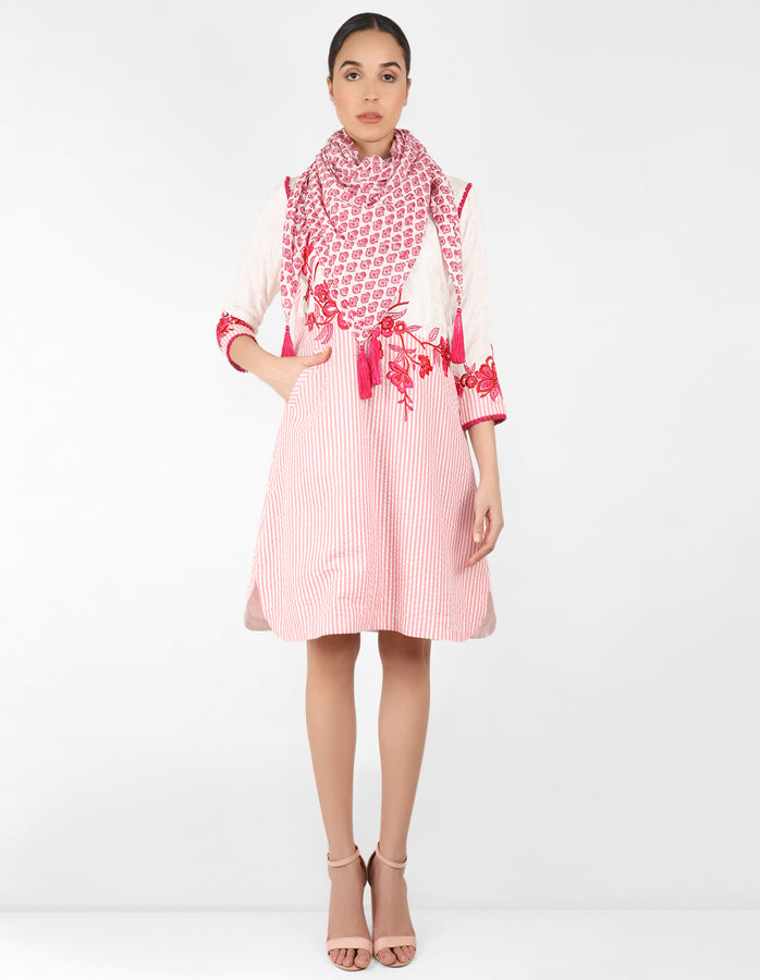 The Floralipe Tunic Dress - Pink