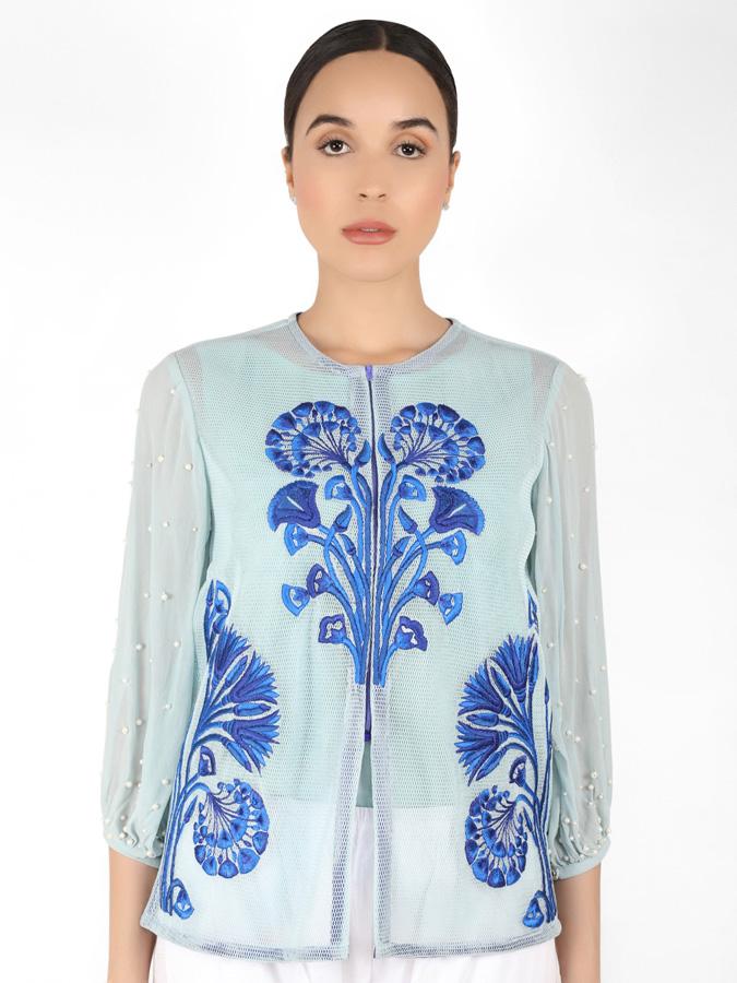 Summer Geo-Net Jacket - Blue