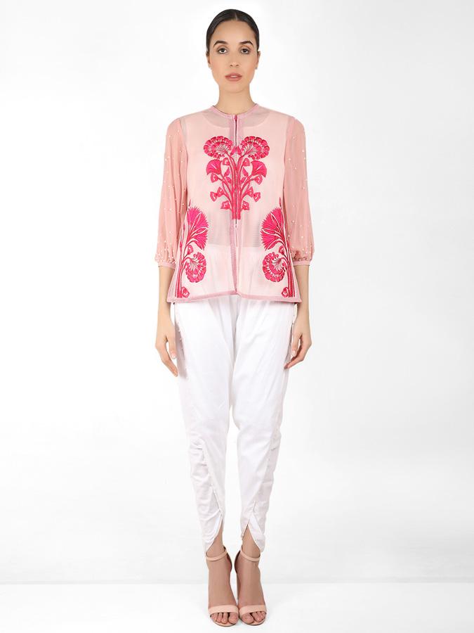 Summer Geo-Net Jacket - Rose Gold