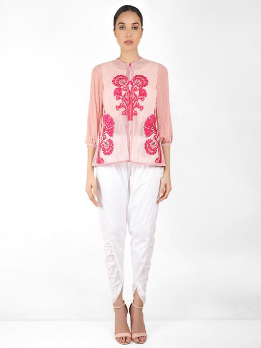 Summer Geo-Net Jacket - Rose Gold