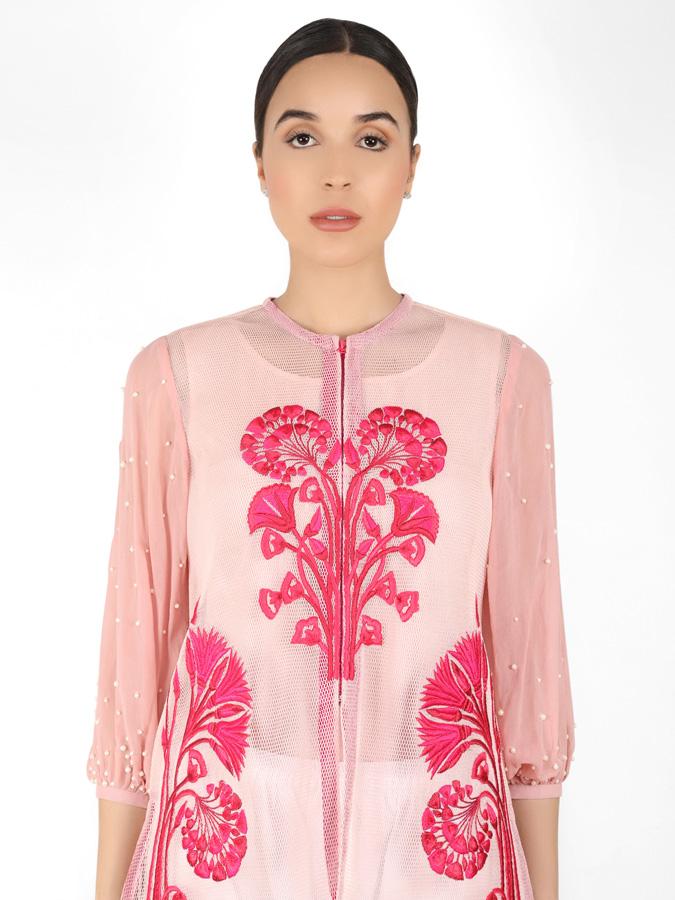 Summer Geo-Net Jacket - Rose Gold