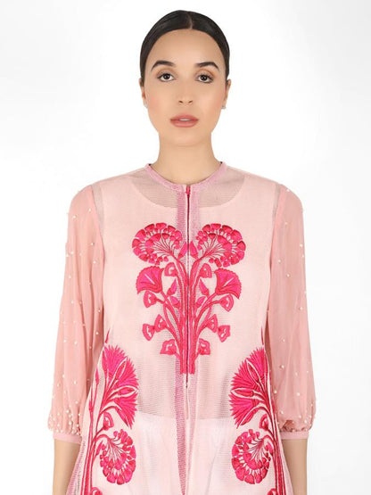 Summer Geo-Net Jacket - Rose Gold