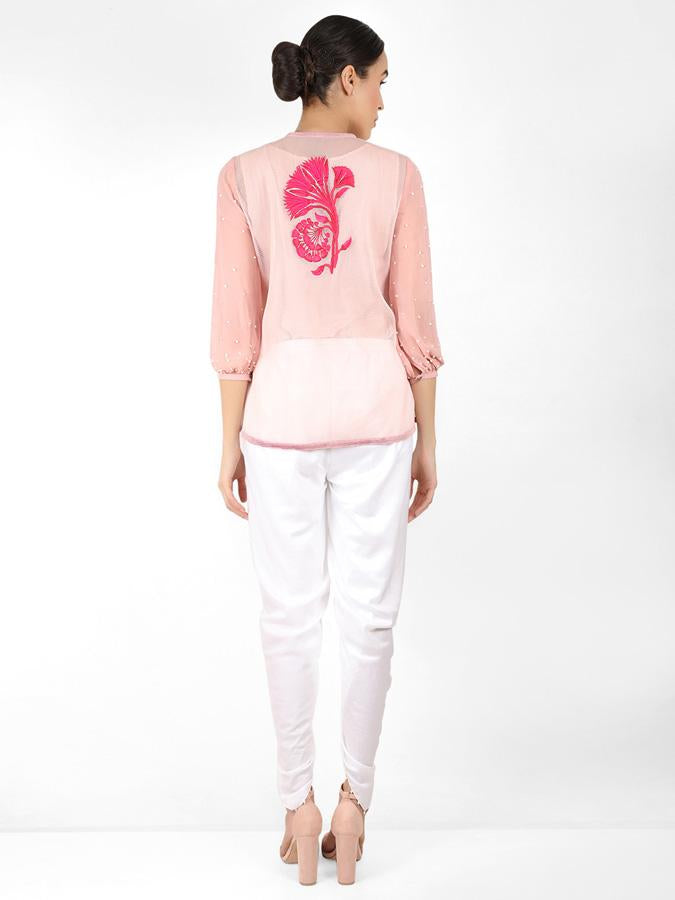 Summer Geo-Net Jacket - Rose Gold