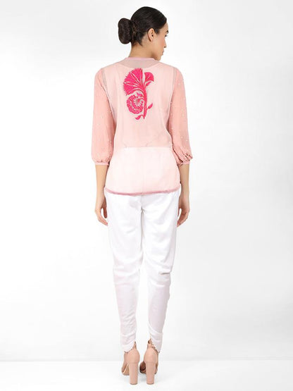 Summer Geo-Net Jacket - Rose Gold