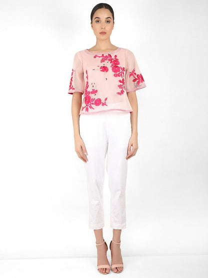 The Bellerina square cut blouse - Rose Gold