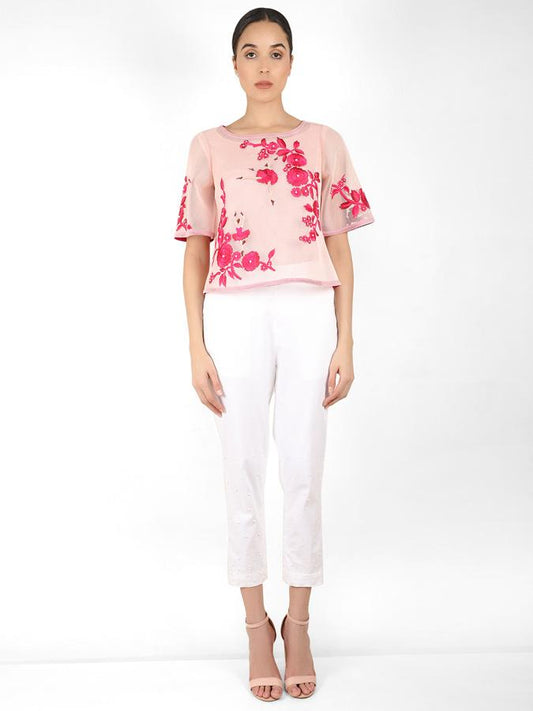 The Bellerina square cut blouse - Rose Gold