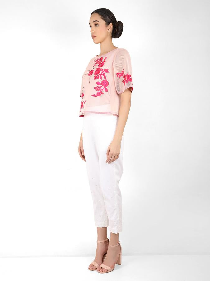 The Bellerina square cut blouse - Rose Gold