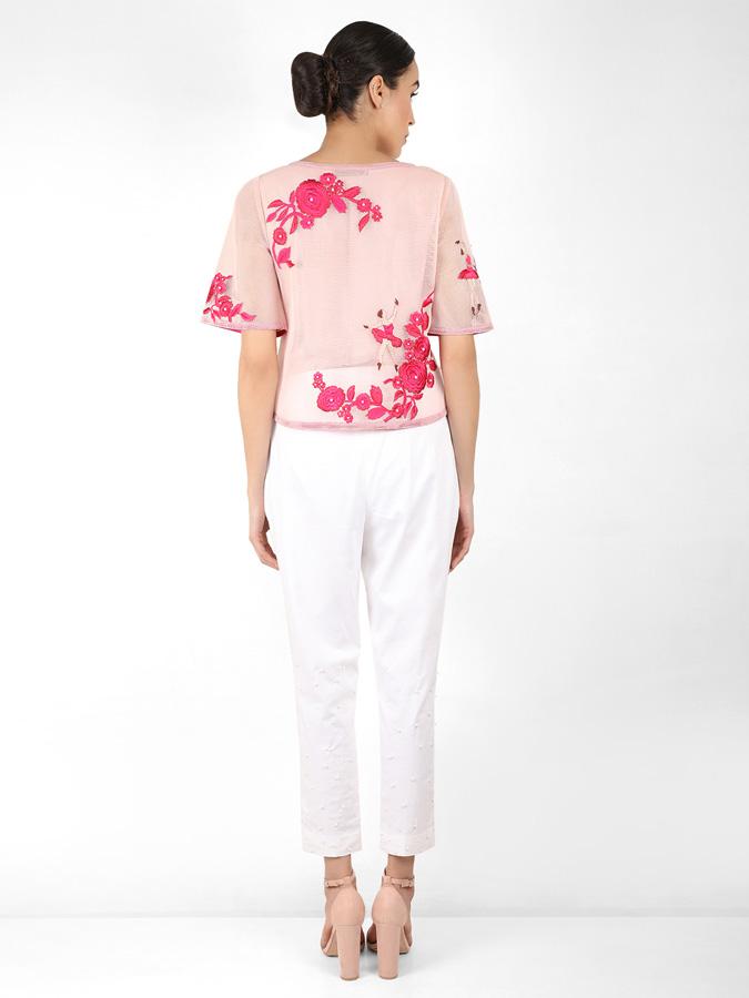The Bellerina square cut blouse - Rose Gold