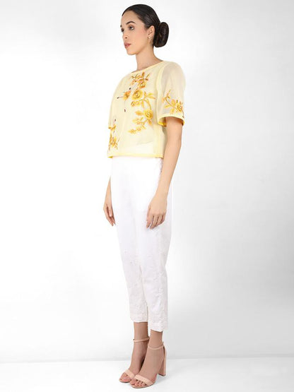 The Bellerina square cut blouse - Yellow