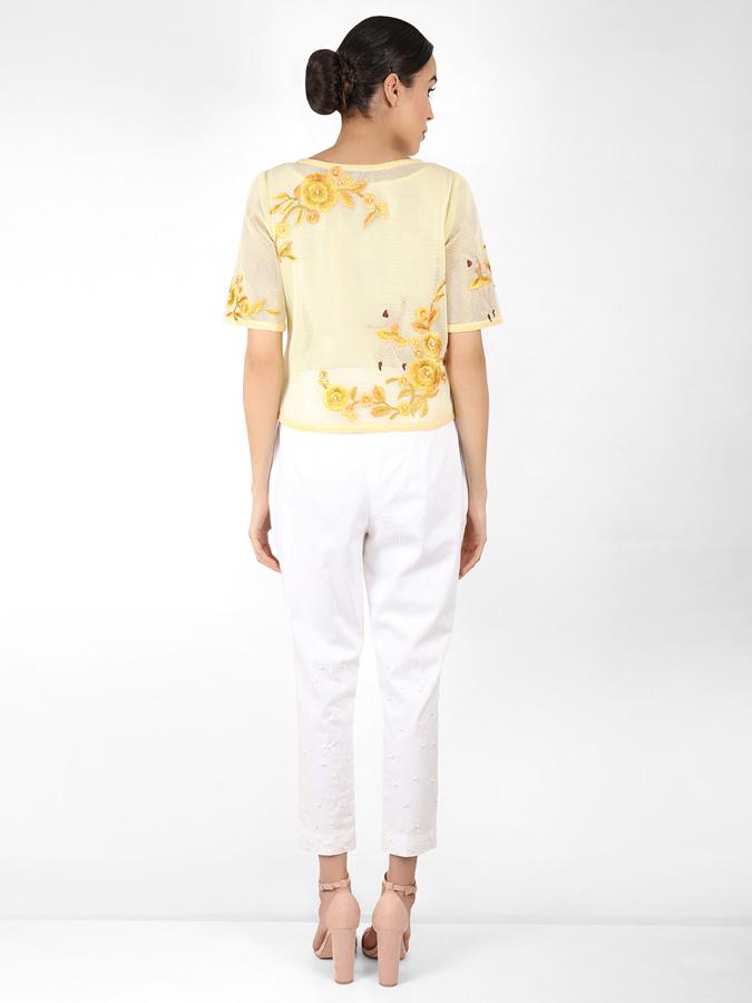 The Bellerina square cut blouse - Yellow