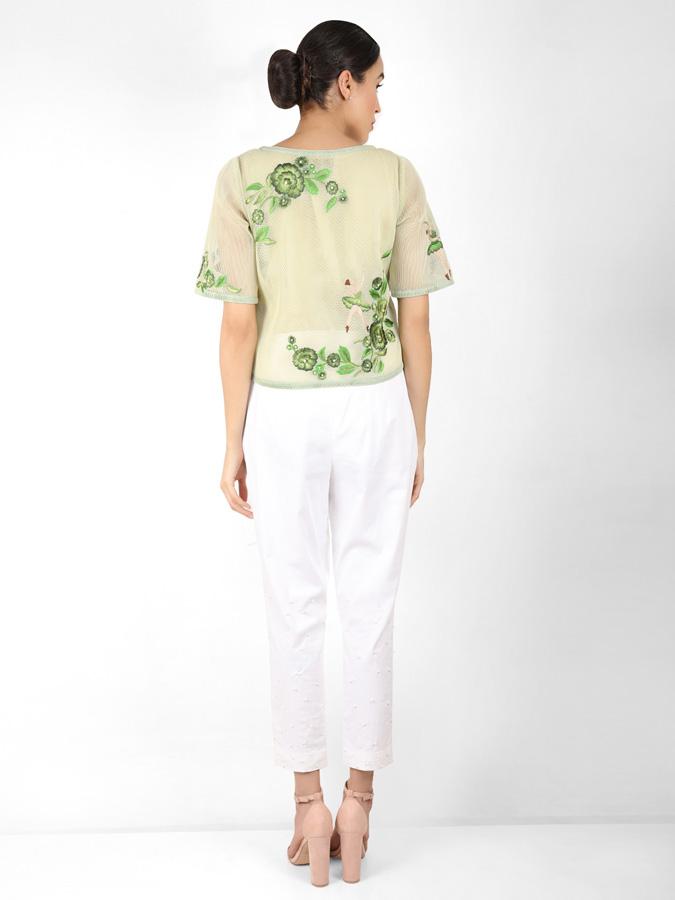 The Bellerina square cut blouse - Green