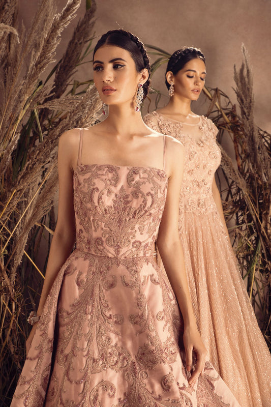 Pure Satin Organza Gown