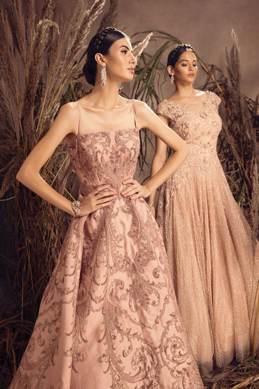 Pure Satin Organza Gown