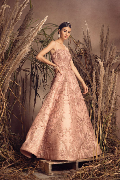 Pure Satin Organza Gown
