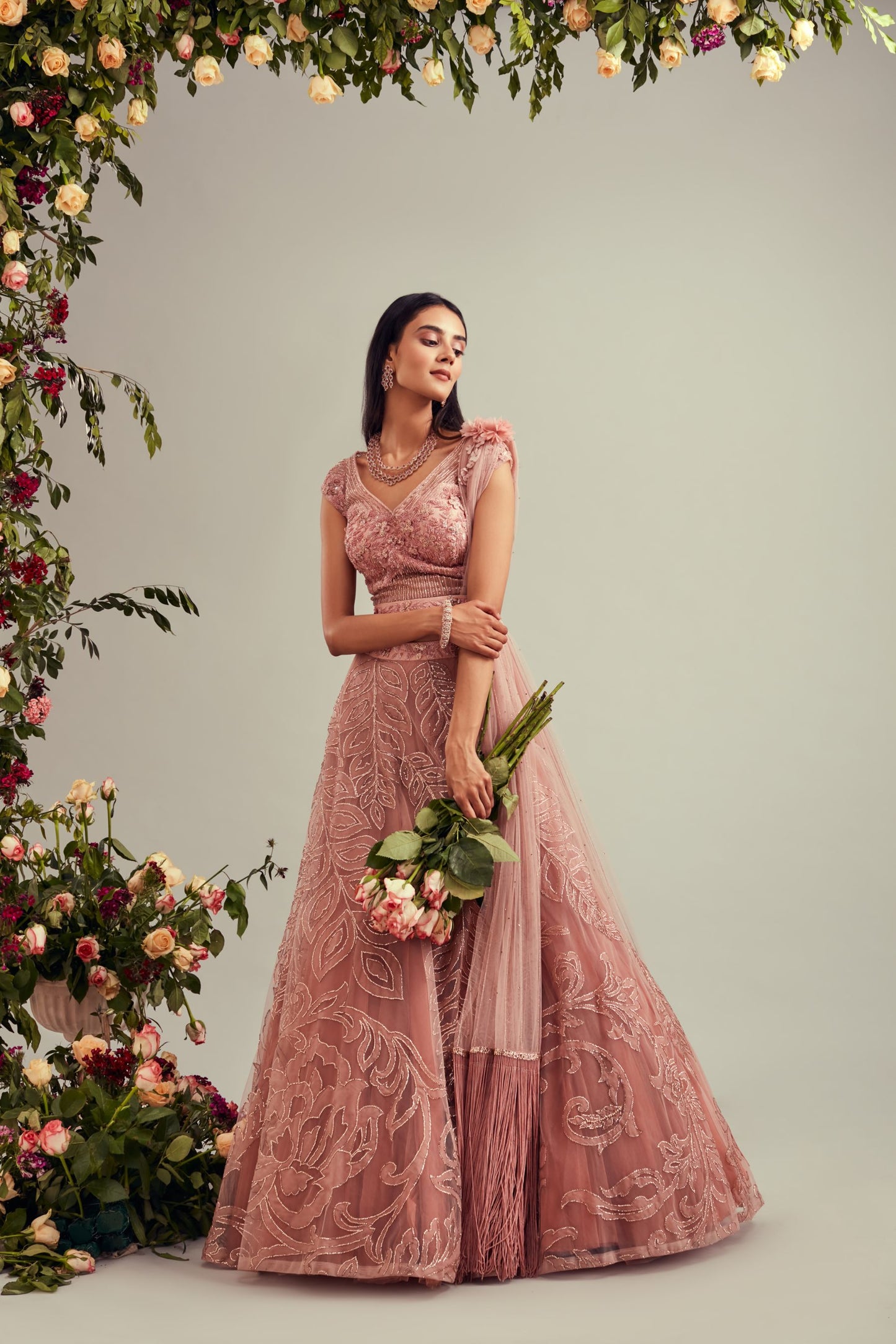 Rose Gold Lehnga